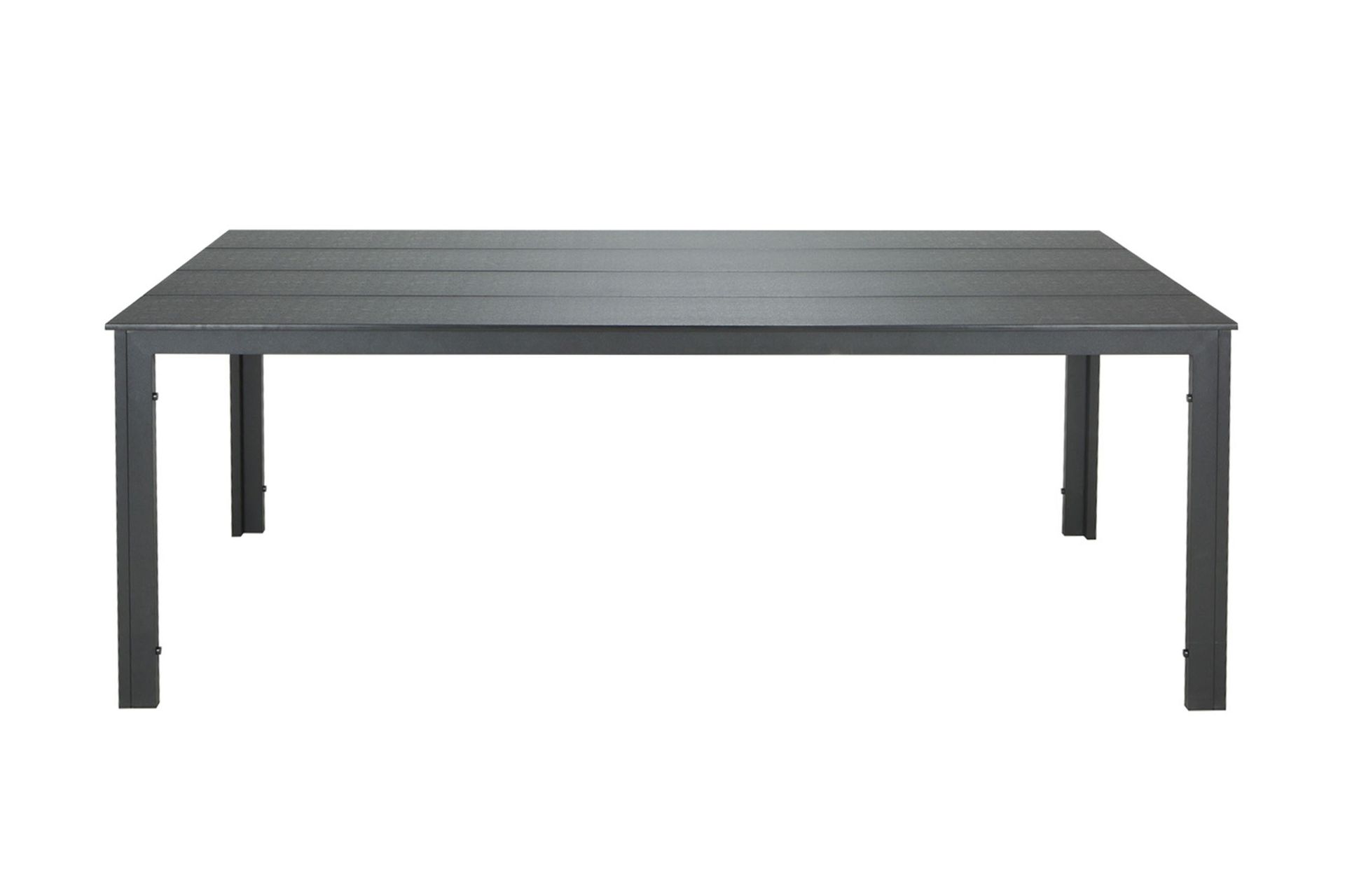 Tunis Stort Rektangulärt Matbord utomhus 205x90 cm i metall och plast