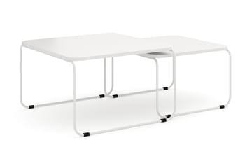 Usteryd Fyrkantigt satsbord utomhus 70x41x70 cm i stål / Metall - Beige - Products - Utemöbler & utemiljö - Utebord & trädgårdsbord - Loungebord & soffbord utomhus