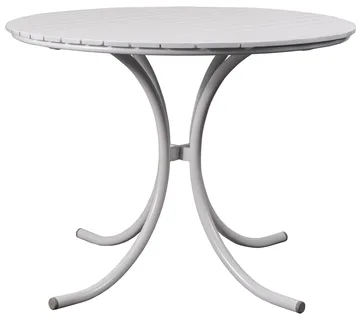 Utematbord Holmö Runt i Vit - 103 cm - Products - Utemöbler & utemiljö - Utebord & trädgårdsbord - Matbord utomhus