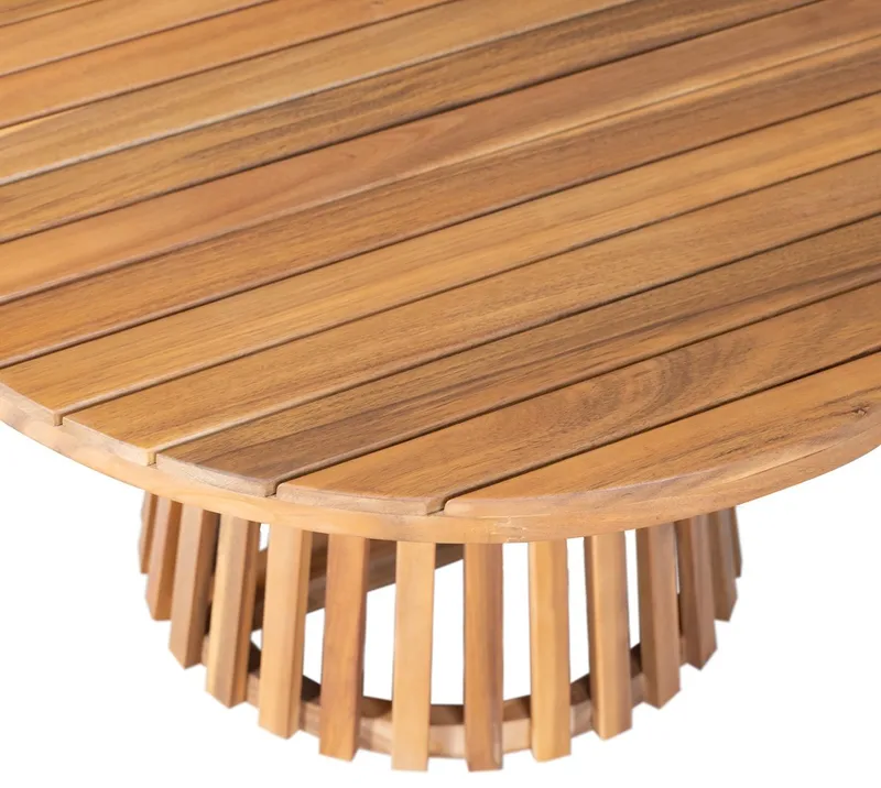Utesoffbord i akasia Ø80 cm - Teak oljat - Products - Utemöbler & utemiljö - Utebord & trädgårdsbord - Loungebord & soffbord utomhus