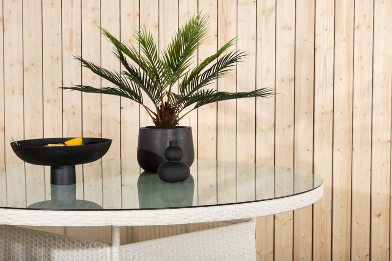 Volta Matbord Utomhus 150 Rund - Vit - Products - Utemöbler & utemiljö - Utebord & trädgårdsbord - Matbord utomhus