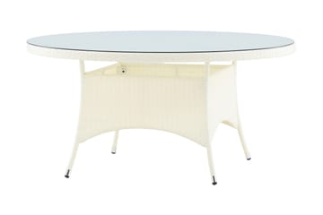 Volta Matbord Utomhus 150 Rund - Vit - Products - Utemöbler & utemiljö - Utebord & trädgårdsbord - Matbord utomhus