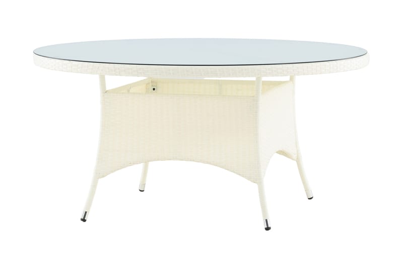 Volta Matbord Utomhus 150 Rund - Vit - Products - Utemöbler & utemiljö - Utebord & trädgårdsbord - Matbord utomhus