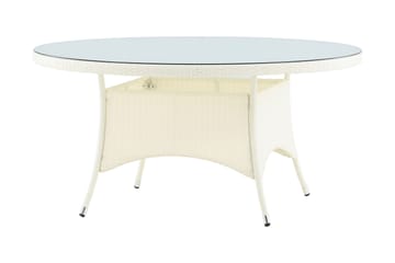 Volta Matbord Utomhus 150 Rund - Vit - Products - Utemöbler & utemiljö - Utebord & trädgårdsbord - Matbord utomhus