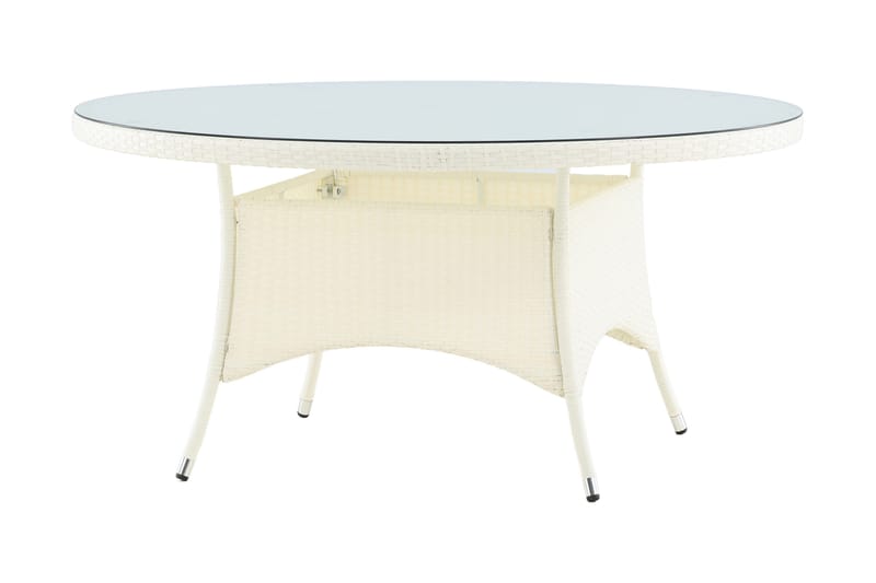 Volta Matbord Utomhus 150 Rund - Vit - Products - Utemöbler & utemiljö - Utebord & trädgårdsbord - Matbord utomhus