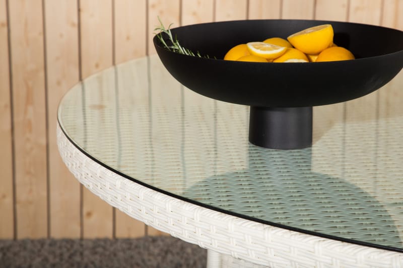 Volta Matbord Utomhus 150 Rund - Vit - Products - Utemöbler & utemiljö - Utebord & trädgårdsbord - Matbord utomhus