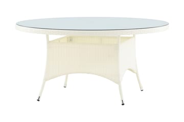 Volta Matbord Utomhus 150 Rund - Vit - Products - Utemöbler & utemiljö - Utebord & trädgårdsbord - Matbord utomhus