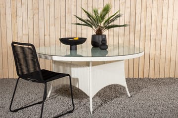 Volta Matbord Utomhus 150 Rund - Vit - Products - Utemöbler & utemiljö - Utebord & trädgårdsbord - Matbord utomhus