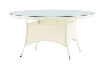 Volta Matbord Utomhus 150 Rund - Vit - Products - Utemöbler & utemiljö - Utebord & trädgårdsbord - Matbord utomhus
