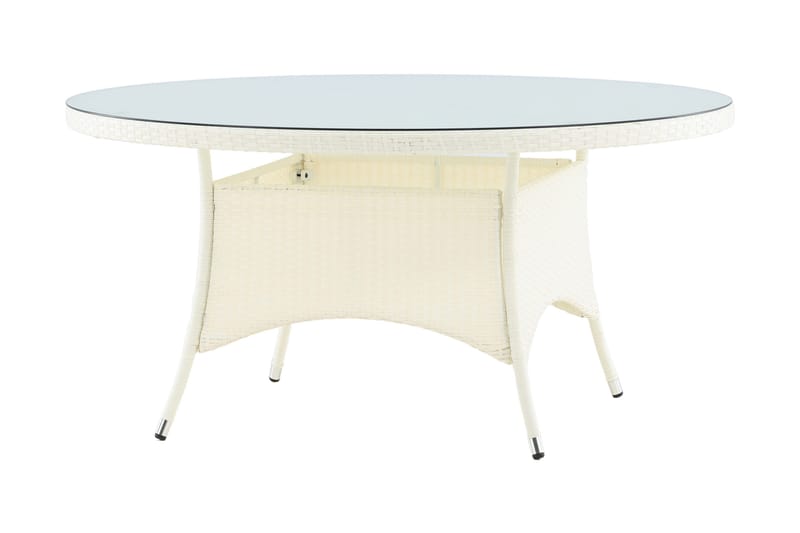 Volta Matbord Utomhus 150 Rund - Vit - Products - Utemöbler & utemiljö - Utebord & trädgårdsbord - Matbord utomhus