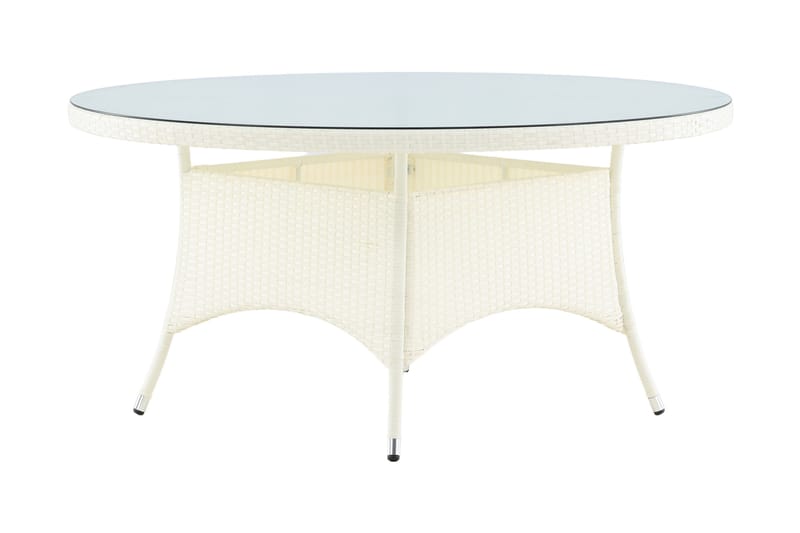 Volta Matbord Utomhus 150 Rund - Vit - Products - Utemöbler & utemiljö - Utebord & trädgårdsbord - Matbord utomhus