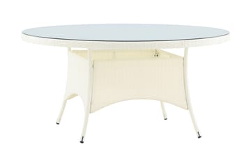 Volta Matbord Utomhus 150 Rund - Vit - Products - Utemöbler & utemiljö - Utebord & trädgårdsbord - Matbord utomhus