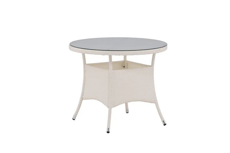 Volta Matbord Utomhus 90 Rund - Vit - Products - Utemöbler & utemiljö - Utebord & trädgårdsbord - Matbord utomhus