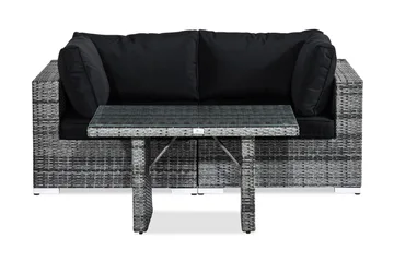 Bahamas Loungegrupp 2-sits - Grå Bord - Products - Utemöbler & utemiljö - Utegrupp - Cafegrupp & cafeset