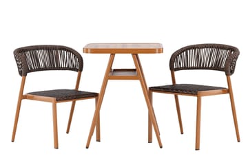 Amadora Balkonggrupp 2-sits - Brun - Products - Utemöbler & utemiljö - Utegrupp - Cafegrupp & cafeset