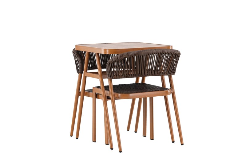 Amadora Balkonggrupp 2-sits - Brun - Products - Utemöbler & utemiljö - Utegrupp - Cafegrupp & cafeset