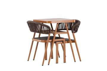 Amadora Balkonggrupp 2-sits - Brun - Products - Utemöbler & utemiljö - Utegrupp - Cafegrupp & cafeset
