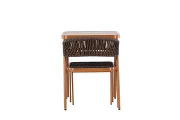 Amadora Balkonggrupp 2-sits - Brun - Products - Utemöbler & utemiljö - Utegrupp - Cafegrupp & cafeset
