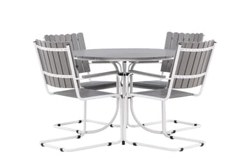 Holmsund Balkonggrupp 4-sits - Grå/Vit - Products - Utemöbler & utemiljö - Utegrupp - Cafegrupp & cafeset