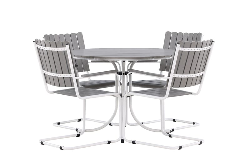 Holmsund Balkonggrupp 4-sits - Grå/Vit - Products - Utemöbler & utemiljö - Utegrupp - Cafegrupp & cafeset
