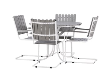 Holmsund Balkonggrupp 4-sits - Grå/Vit - Products - Utemöbler & utemiljö - Utegrupp - Cafegrupp & cafeset