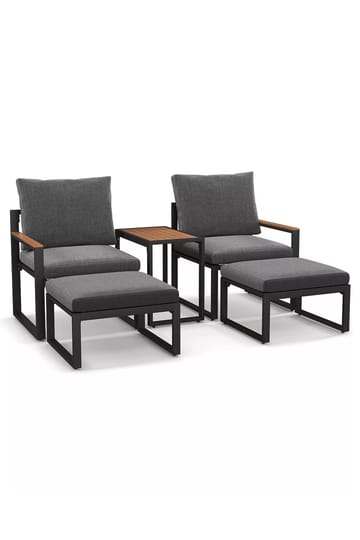 Linto Trädgårdsloungeset 64x68x64 cm - Grå - Products - Utemöbler & utemiljö - Utegrupp - Cafegrupp & cafeset