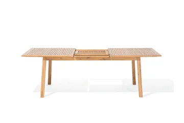 Cesana Trädgårdsmöbelset Med Utebord + 8 Utestolar+Schäslong 2 St - Trä/Natur - Products - Utemöbler & utemiljö - Utegrupp - Matgrupp utomhus