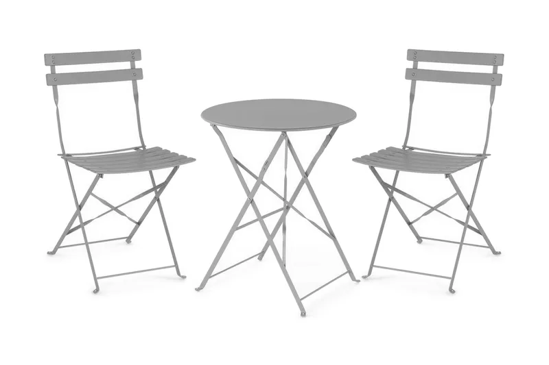 Fiori Balkongset 52 cm - Grå - Products - Utemöbler & utemiljö - Utegrupp - Cafegrupp & cafeset