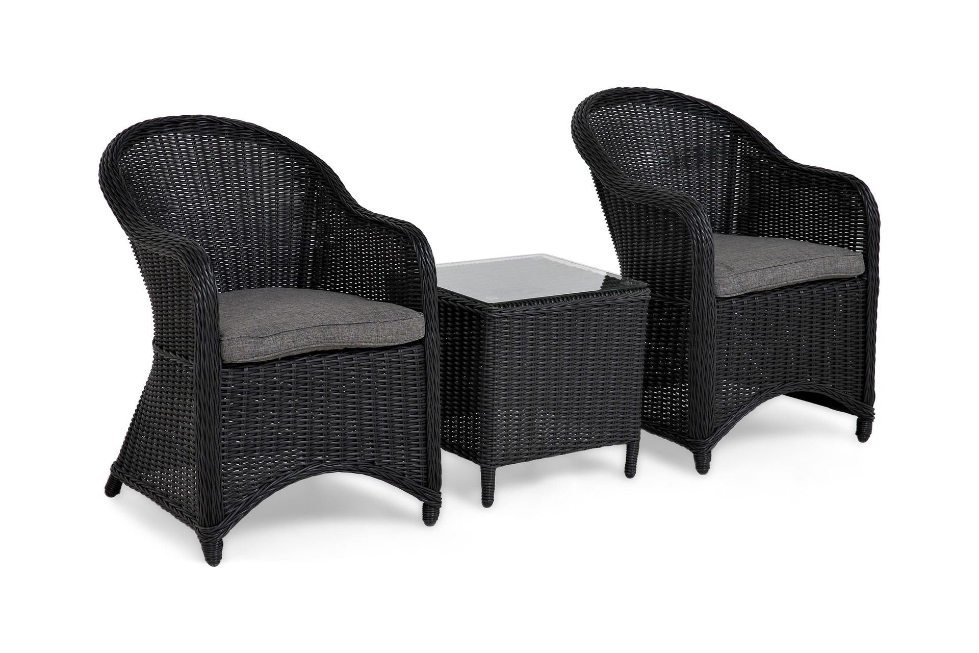 Marcus Caféset med 2 Light Fåtöljer m Dyna