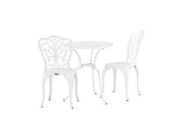 Nandin Matgrupp Utomhus + 2 Utestolar - Vit - Products - Utemöbler & utemiljö - Utegrupp - Cafegrupp & cafeset