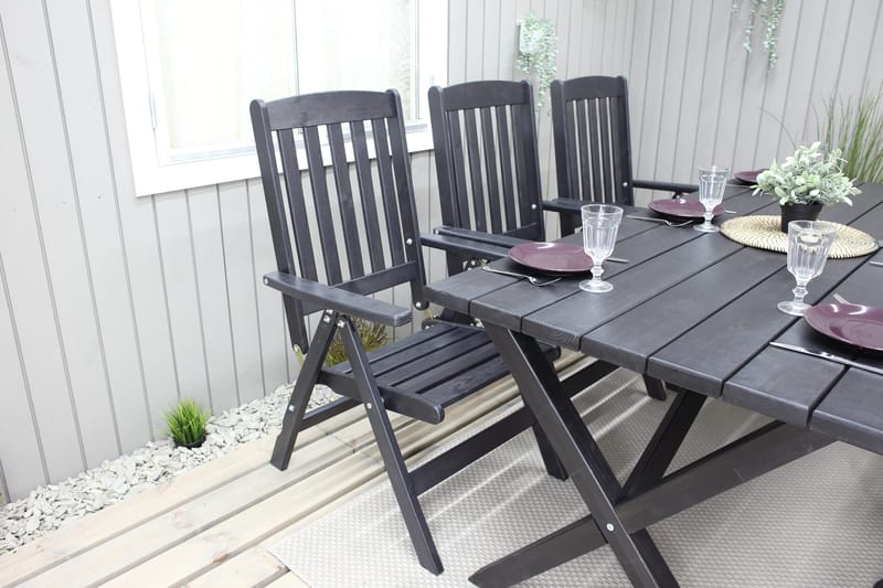 Oliver Matgrupp Utomhus 6 Utestolar - Brun - Products - Utemöbler & utemiljö - Utegrupp - Matgrupp utomhus