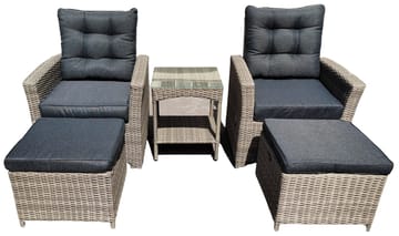 Orlando Set - Stolar - grå - Products - Utemöbler & utemiljö - Utegrupp - Cafegrupp & cafeset