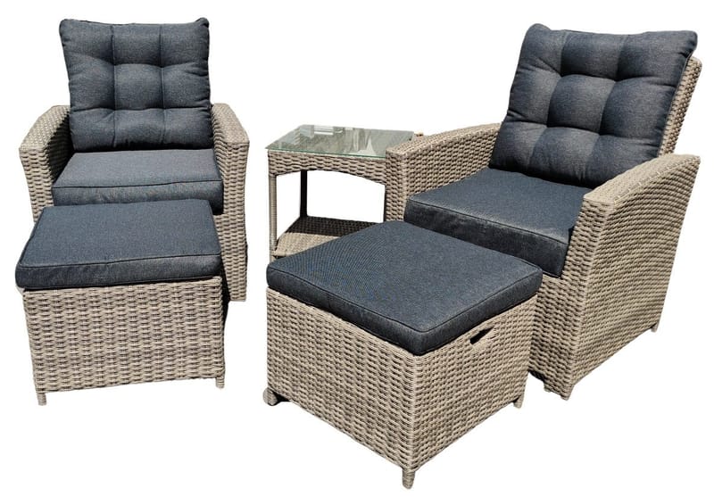 Orlando Set - Stolar - grå - Products - Utemöbler & utemiljö - Utegrupp - Cafegrupp & cafeset