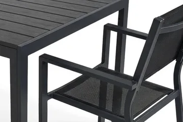 Siri Matgrupp utomhus 150 cm med 4 Tunis Stapelstolar - Products - Utemöbler & utemiljö - Utegrupp - Matgrupp utomhus