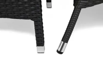 Thor Matgrupp Utomhus 140 + 6 Thor Fåtölj - Svart - Products - Utemöbler & utemiljö - Utegrupp - Matgrupp utomhus