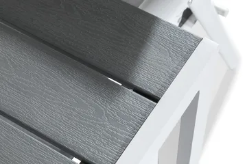 Tunis Matgrupp 205x90 + 6 Maggie Positionsstol - Vit/Grå - Products - Utemöbler & utemiljö - Utegrupp - Matgrupp utomhus