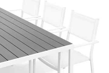 Tunis Matgrupp Utomhus 205x90 cm + 6 Tunis Stapelstol - Products - Utemöbler & utemiljö - Utegrupp - Matgrupp utomhus