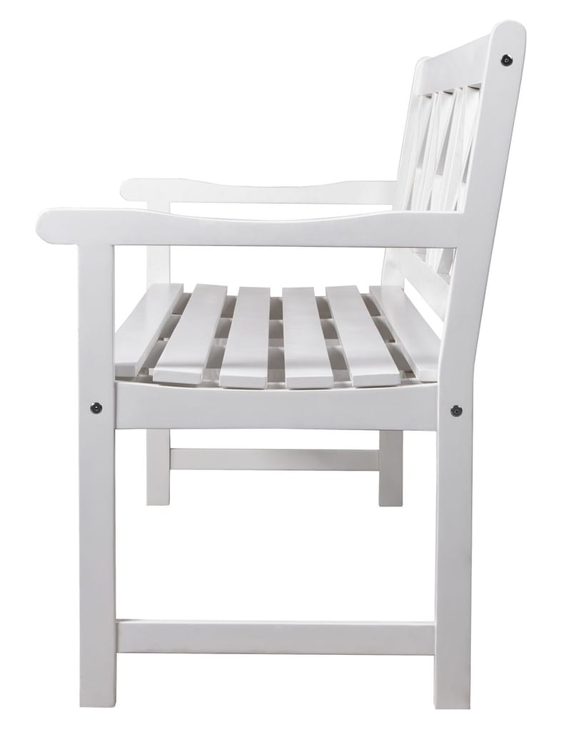 Bohus trädgårdsbänk 3-sits - Vit - Vit - Products - Utemöbler & utemiljö - Utesoffa - Trädgårdsbänk & utebänk