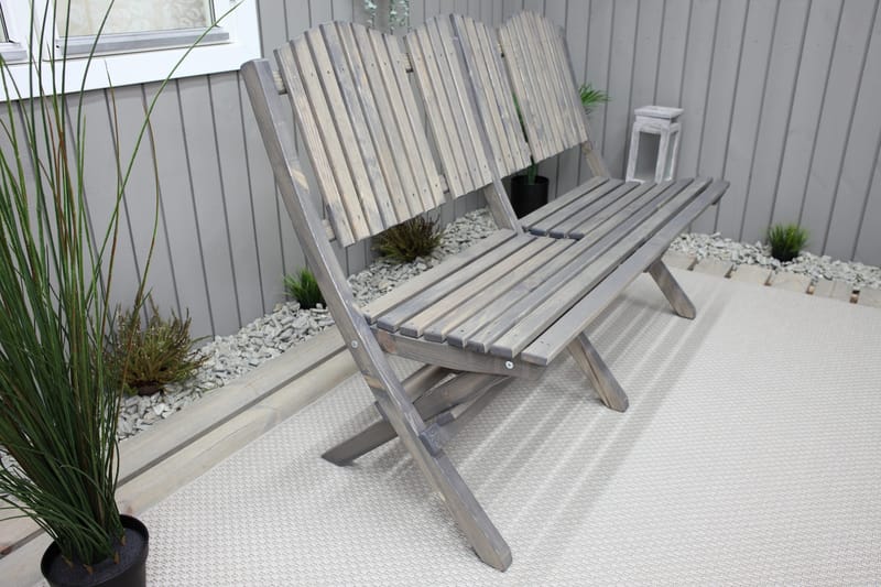 Delpino Utesoffa - Grå - Products - Utemöbler & utemiljö - Utesoffa - Trädgårdssoffa