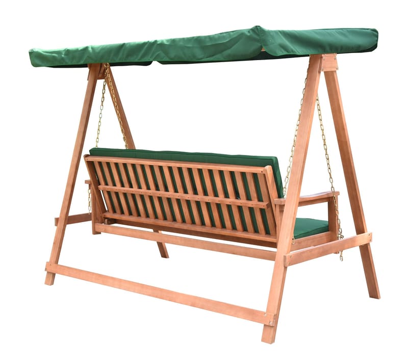 Hammock Fällbar i Trä med Tak - grön - Products - Utemöbler & utemiljö - Utesoffa - Hammock