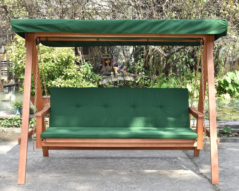 Hammock Fällbar i Trä med Tak - grön - Products - Utemöbler & utemiljö - Utesoffa - Hammock