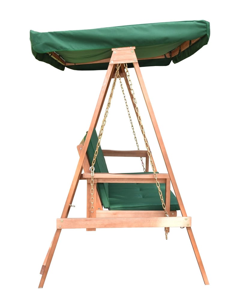 Hammock Fällbar i Trä med Tak - grön - Products - Utemöbler & utemiljö - Utesoffa - Hammock