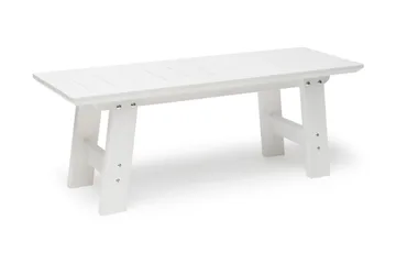 Hillerstorp Bullerö Bänk Utomhus 2-sits Furu - Vitlaserad - Products - Utemöbler & utemiljö - Utesoffa - Trädgårdsbänk & utebänk