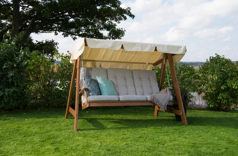 Hillerstorp Dalom Hammocktak Slöinge - Beige - Products - Utemöbler & utemiljö - Utesoffa - Hammock