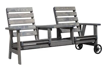 KIngdom Utebänk 177 cm - Grå - Products - Utemöbler & utemiljö - Utesoffa - Trädgårdsbänk & utebänk