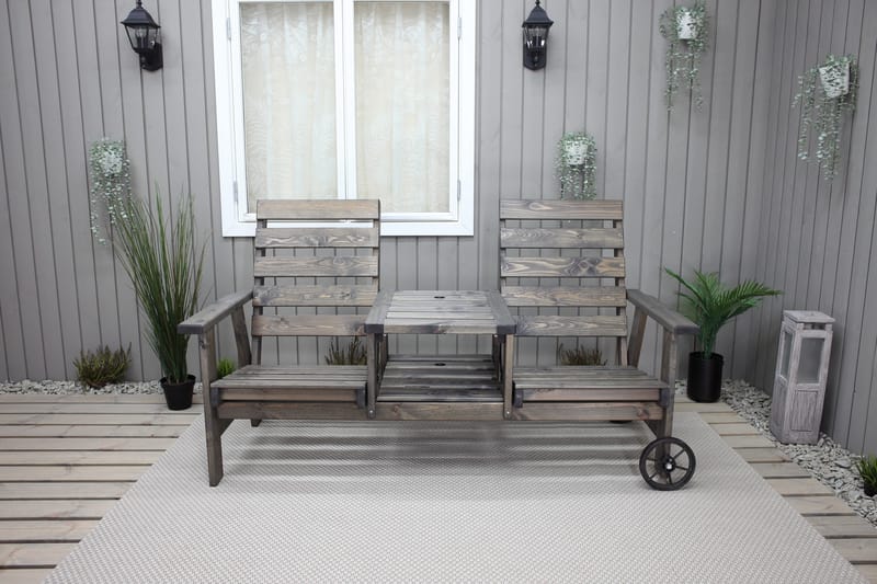 KIngdom Utebänk 177 cm - Grå - Products - Utemöbler & utemiljö - Utesoffa - Trädgårdsbänk & utebänk