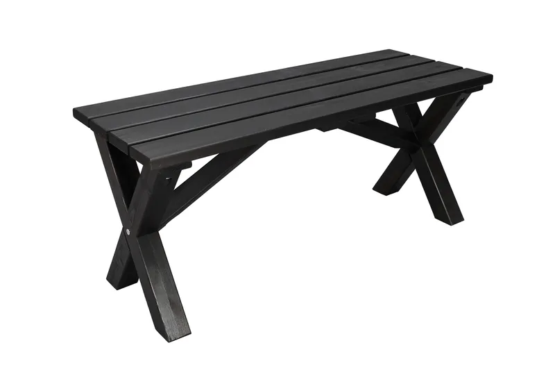 Lietinna Utebänk 100 cm - Svart - Products - Utemöbler & utemiljö - Utesoffa - Trädgårdsbänk & utebänk