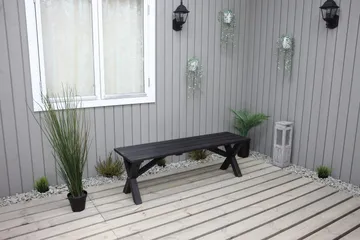 Lietinna Utebänk 140 cm - Svart - Products - Utemöbler & utemiljö - Utesoffa - Trädgårdsbänk & utebänk