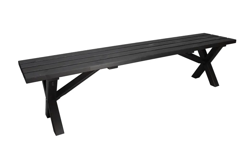Lietinna Utebänk 180 cm, Svart