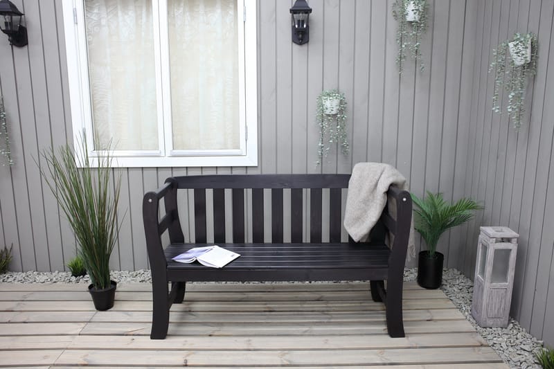 Rosenberg Utesoffa - Kaffesvart - Products - Utemöbler & utemiljö - Utesoffa - Trädgårdsbänk & utebänk